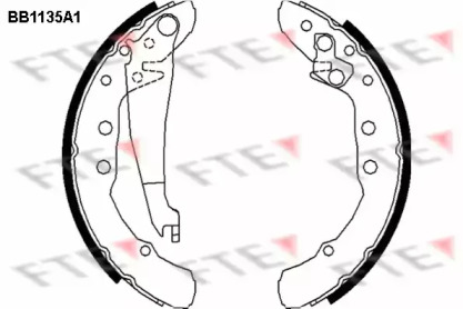 Комлект тормозных накладок FTE BB1135A1