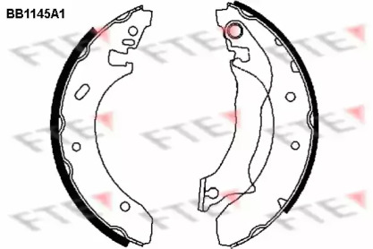 Комлект тормозных накладок FTE BB1145A1