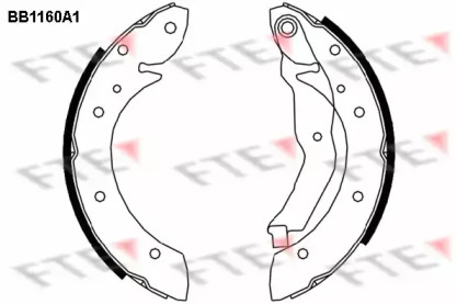 Комлект тормозных накладок FTE BB1160A1