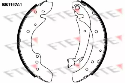 Комлект тормозных накладок FTE BB1162A1