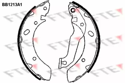 Комлект тормозных накладок FTE BB1213A1