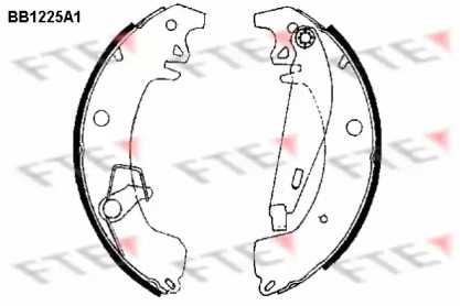 Комлект тормозных накладок FTE BB1225A1