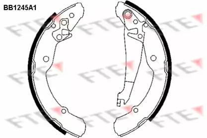 Комлект тормозных накладок FTE BB1245A1