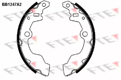 Комлект тормозных накладок FTE BB1247A2