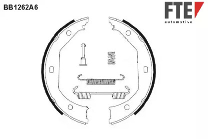 Комлект тормозных накладок FTE BB1262A6