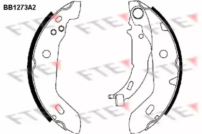 Комлект тормозных накладок FTE BB1273A2
