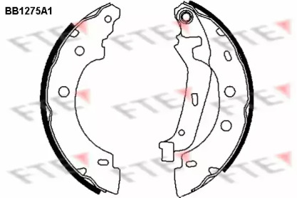 Комлект тормозных накладок FTE BB1275A1