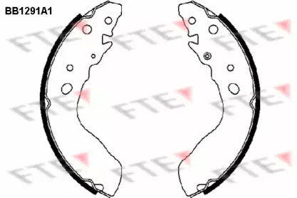 Комлект тормозных накладок FTE BB1291A1