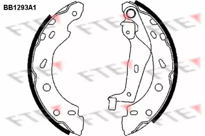 Комлект тормозных накладок FTE BB1293A1