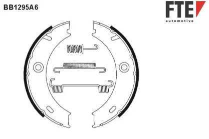 Комлект тормозных накладок FTE BB1295A6