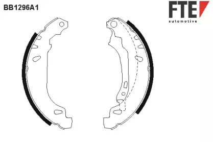 Комлект тормозных накладок FTE BB1296A1