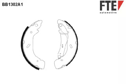 Комлект тормозных накладок FTE BB1302A1