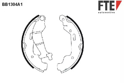 Комлект тормозных накладок FTE BB1304A1