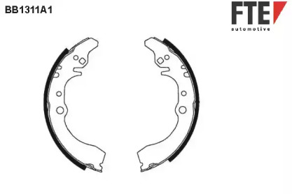 Комлект тормозных накладок FTE BB1311A1