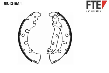 Комлект тормозных накладок FTE BB1319A1