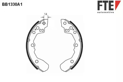 Комлект тормозных накладок FTE BB1330A1