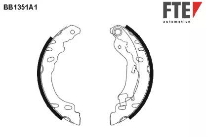 Комлект тормозных накладок FTE BB1351A1