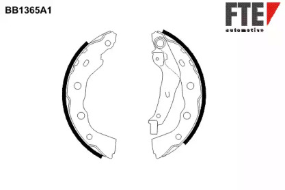 Комлект тормозных накладок FTE BB1365A1