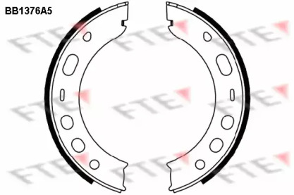 Комлект тормозных накладок FTE BB1376A5