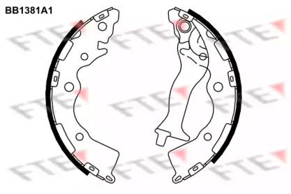 Комлект тормозных накладок FTE BB1381A1