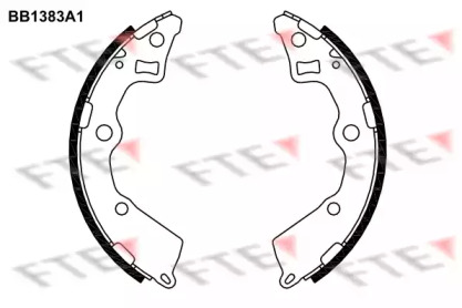 Комлект тормозных накладок FTE BB1383A1