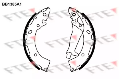 Комлект тормозных накладок FTE BB1385A1
