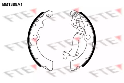 Комлект тормозных накладок FTE BB1388A1