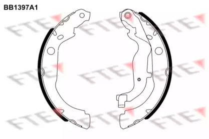 Комлект тормозных накладок FTE BB1397A1