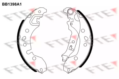 Комлект тормозных накладок FTE BB1398A1