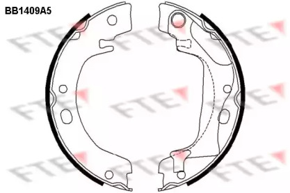 Комлект тормозных накладок FTE BB1409A5