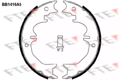 Комлект тормозных накладок FTE BB1416A5