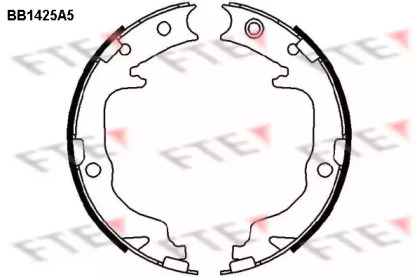 Комлект тормозных накладок FTE BB1425A5