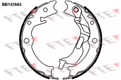 Комлект тормозных накладок FTE BB1429A5