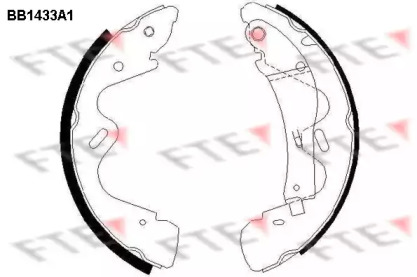 Комлект тормозных накладок FTE BB1433A1