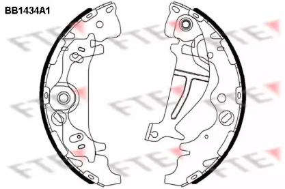 Комлект тормозных накладок FTE BB1434A1