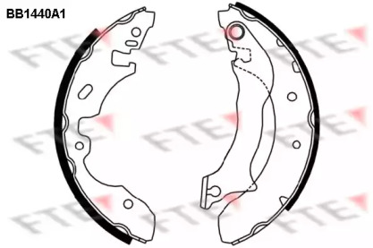 Комлект тормозных накладок FTE BB1440A1
