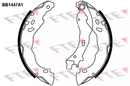 Комлект тормозных накладок FTE BB1447A1