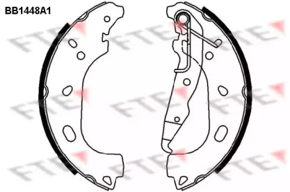 Комлект тормозных накладок FTE BB1448A1