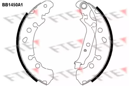 Комлект тормозных накладок FTE BB1450A1