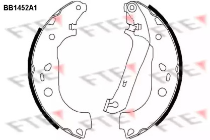 Комлект тормозных накладок FTE BB1452A1
