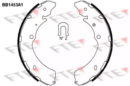 Комлект тормозных накладок FTE BB1453A1