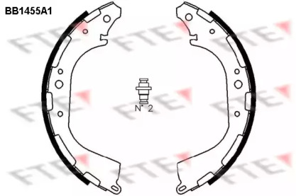 Комлект тормозных накладок FTE BB1455A1
