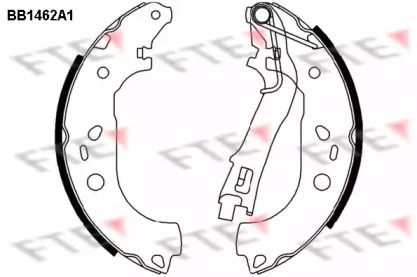 Комлект тормозных накладок FTE BB1462A1
