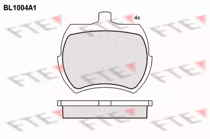 Комплект тормозных колодок FTE BL1004A1