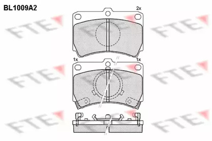 Комплект тормозных колодок FTE BL1009A2