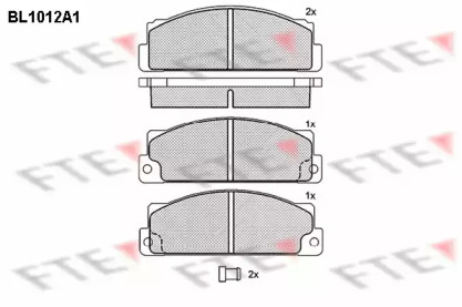 Комплект тормозных колодок FTE BL1012A1