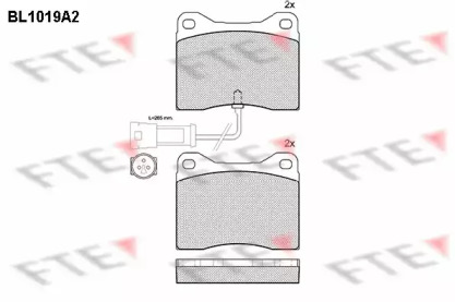 Комплект тормозных колодок FTE BL1019A2