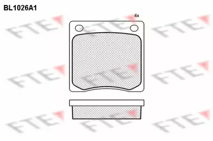 Комплект тормозных колодок FTE BL1026A1