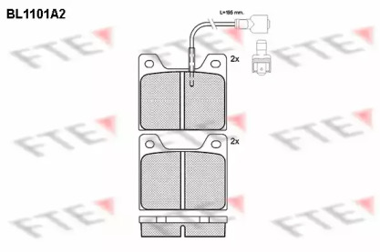 Комплект тормозных колодок FTE BL1101A2