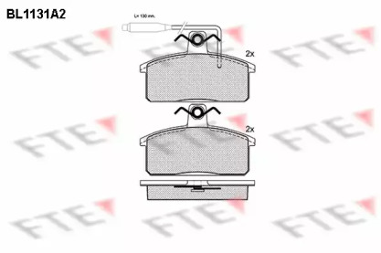 Комплект тормозных колодок FTE BL1131A2